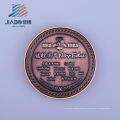 Monedas de regalo de encargo de la promoción del metal del logotipo de cobre de la venta directa de la venta directa